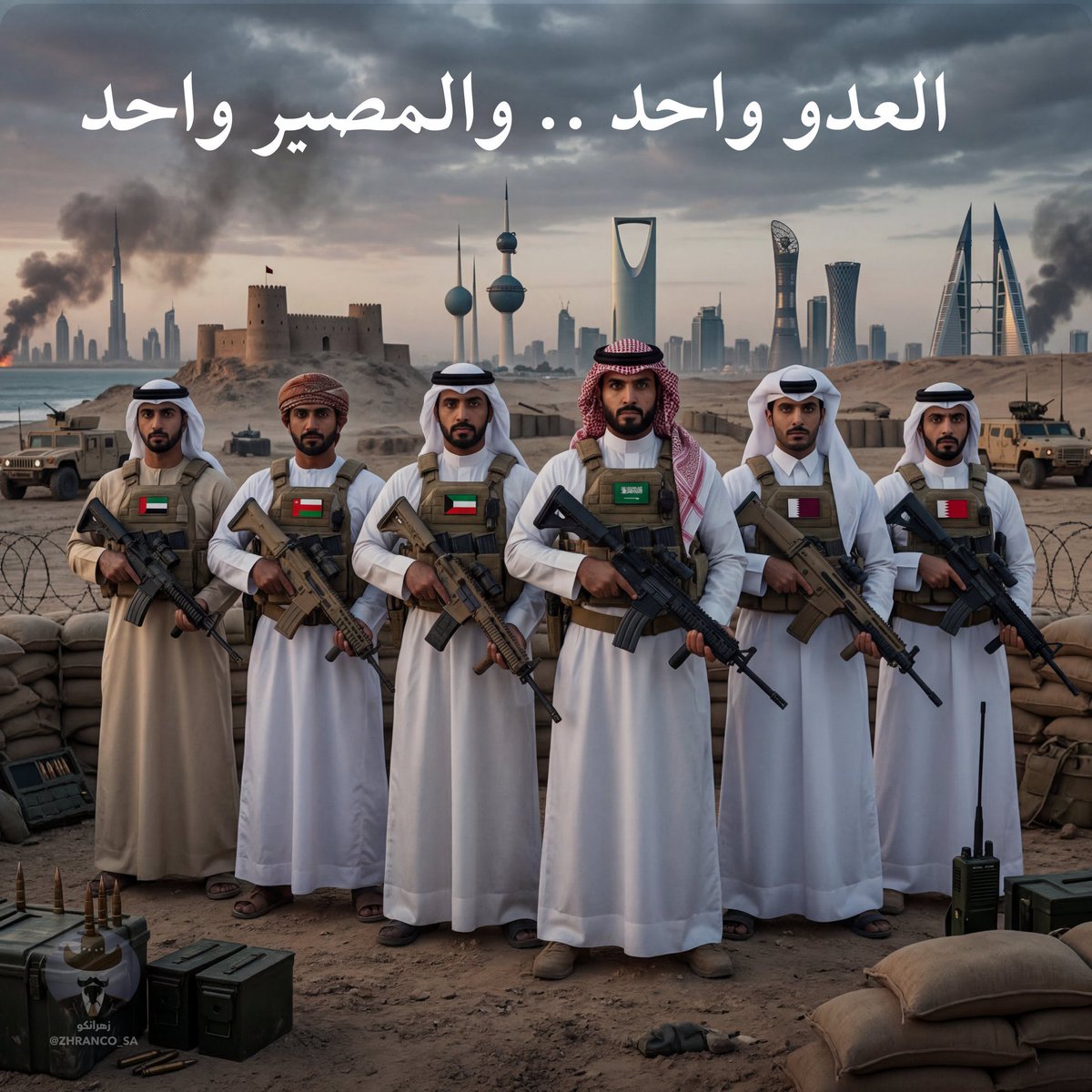 الاصطفاف حول الوطن 🇸🇦(قيادة وشعباً) في كل الظروف حلوها ومرها وعسرهاويسرها هذه حال السعوديين عبرالتاريخ وستبقى بحول الله وقوته في ظل حكم هيأ الله له أسرة آل سعود حاكمة وحامية بعد الله وقوته لأراضيها ومقدساتها واليوم تظهر صورالاصطفاف الخليجي في أبهى صورة حفظ الله اوطاننا وقياداتنا