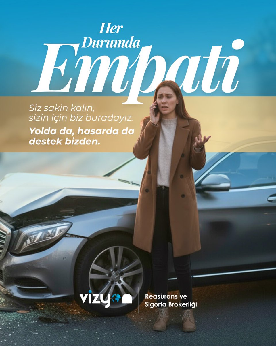 #HerDurumdaEmpati

Siz sakin kalın, sizin için biz buradayız.
Yolda da, hasarda da destek bizden.

☎️ (0216) 412 57 57
💻 vizyonbroker.com.tr