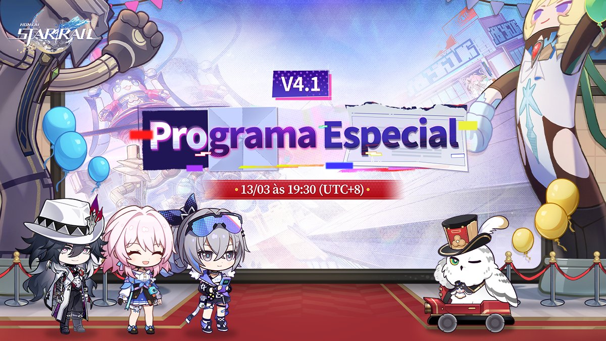 Anunciada a live da 4.1 de Honkai: Star Rail!

Ela vai acontecer na sexta-feira dia 13/03 às 8h30 da manhã!

E como sempre estaremos ao vivo na Twitch (twitch.tv/horadogayme) pra acompanhar tudinho!😁