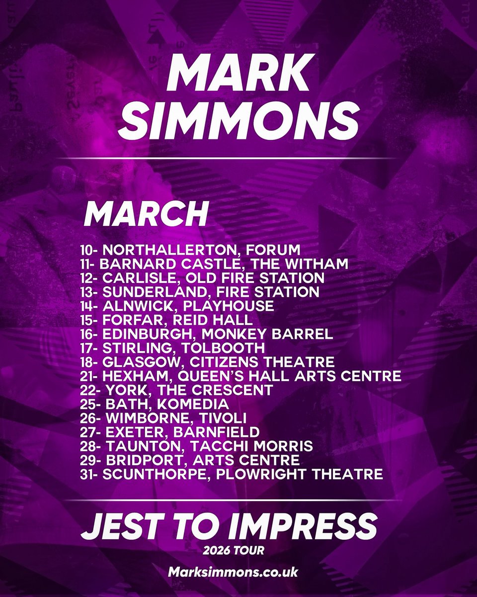 Mark Simmons: UK Tour Now On Sale tweet media
