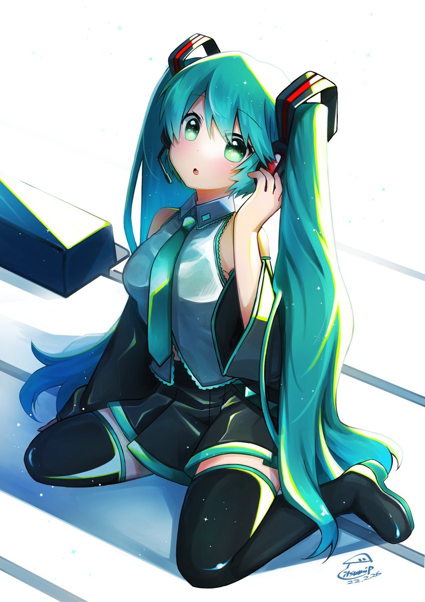 初音ミク 「#ミクの日」|itsumiP𓇼𓆡𓆉 ⋆のイラスト