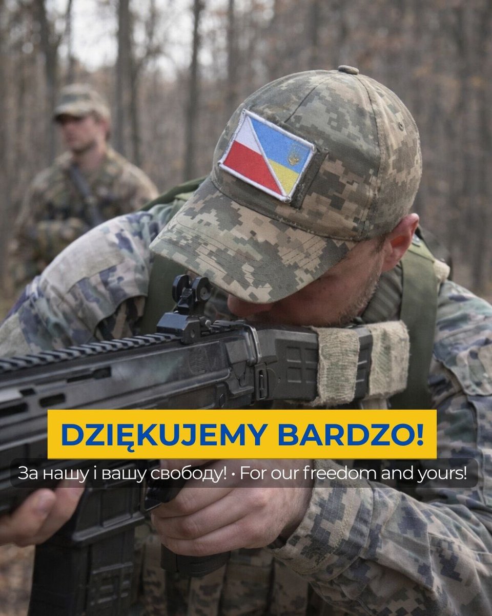 🇺🇦 🤝 🇵🇱
Польським добровольцям — дякуємо за те, що поруч!
Polskim ochotnikom — dziękujemy, że jesteście z nami!
To the Polish volunteers — thank you for standing with us!

#українавдячна #ukraineisgrateful #poland #polska #polishvolunteers