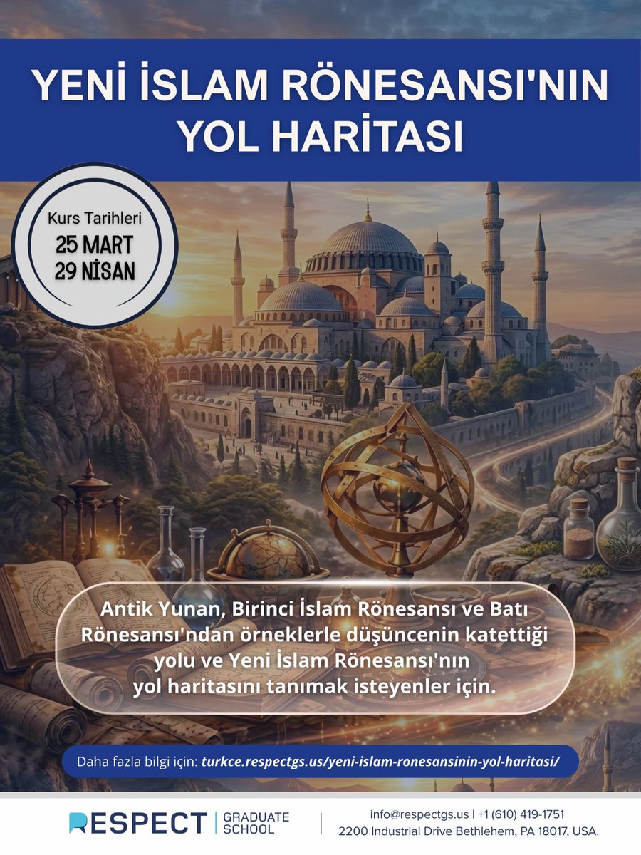 Yeni İslam Rönesansı’nın Yol Haritası programı, bilim felsefesi ve bilim tarihindeki temel tartışmaları tanıtarak bilimsel bilginin farklı tarihsel ve kültürel bağlamlarda nasıl oluşturulduğunu, gerekçelendirildiğini, sorgulandığını ve dönüştürüldüğünü inceler. Öğrenciler,