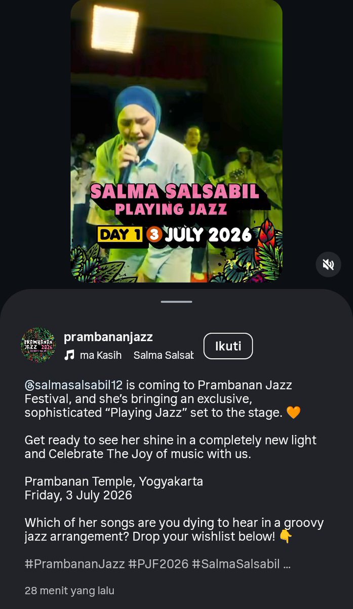 salmazing_inc's tweet photo. Bismillah.. menuju satu-satunya juara Indonesian Idol yang pernah tampil di 4 Event Jazz Berbeda. Jazz Gunung Bromo, Java Jazz Festival, Prambanan Jazz dan Ramadhan Jazz. https://t.co/0m6rxNPHyA