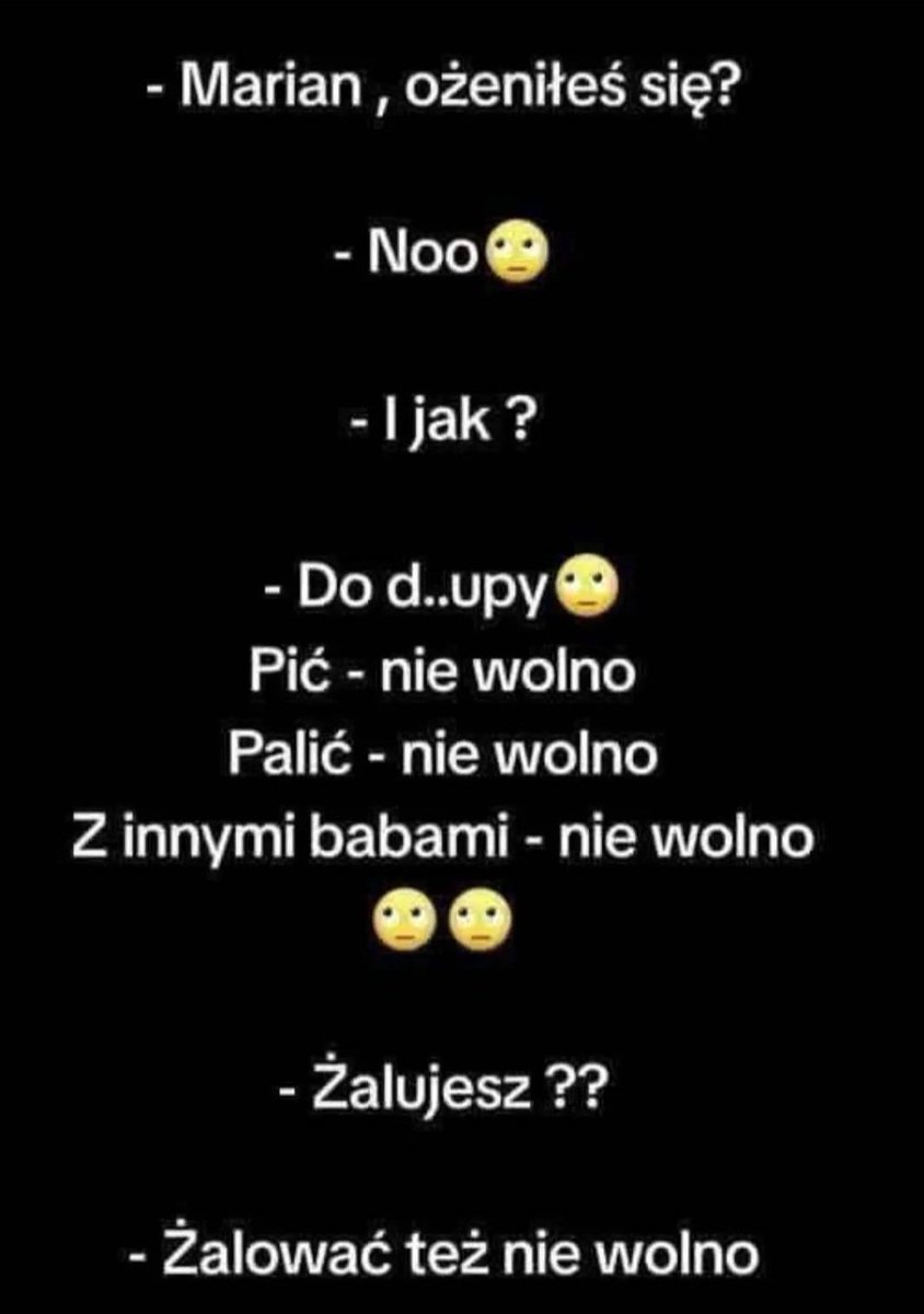 Miros70745's tweet photo. W takim razie, co jest dozwolone, skoro nic nie jest dozwolone? 🤔😁😂 https://t.co/NNoNM2H55j