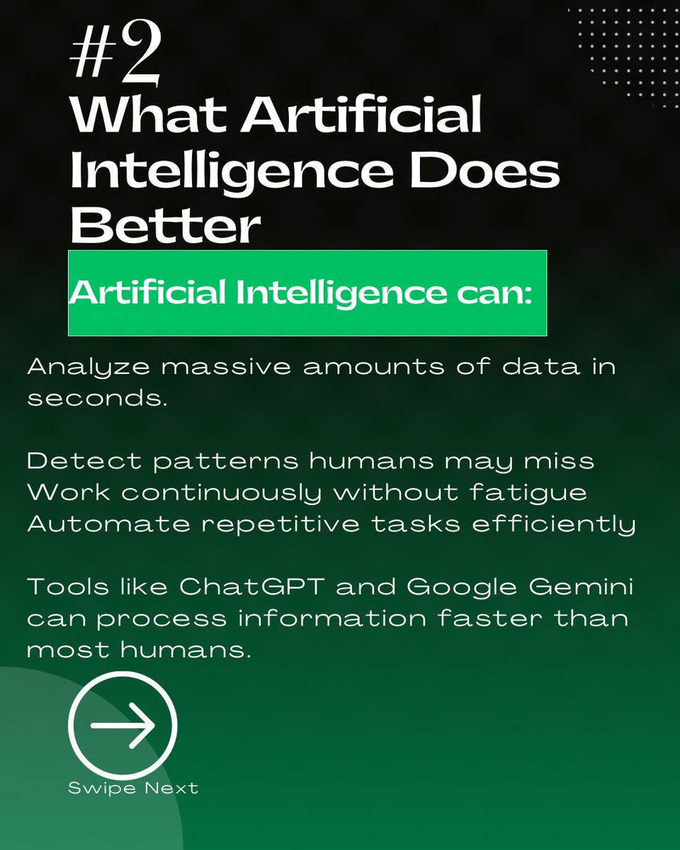 JaCreator's tweet photo. Artificial Intelligence is becoming more powerful every year.
From writing code to analyzing huge datasets, AI tools like ChatGPT are changing how we work. https://t.co/jm7n4hAv2y