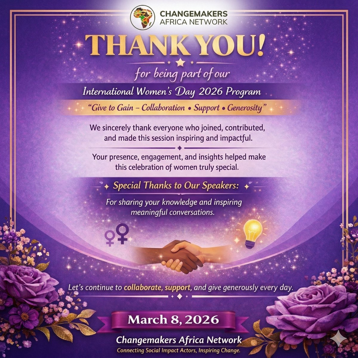 CHMAfrique's tweet photo. Thank you for joining our International Women’s Day program!

Your presence and contributions made the session inspiring and impactful.

#IWD2026 #ChangemakersAfricaNetwork https://t.co/E70CXoKDNO