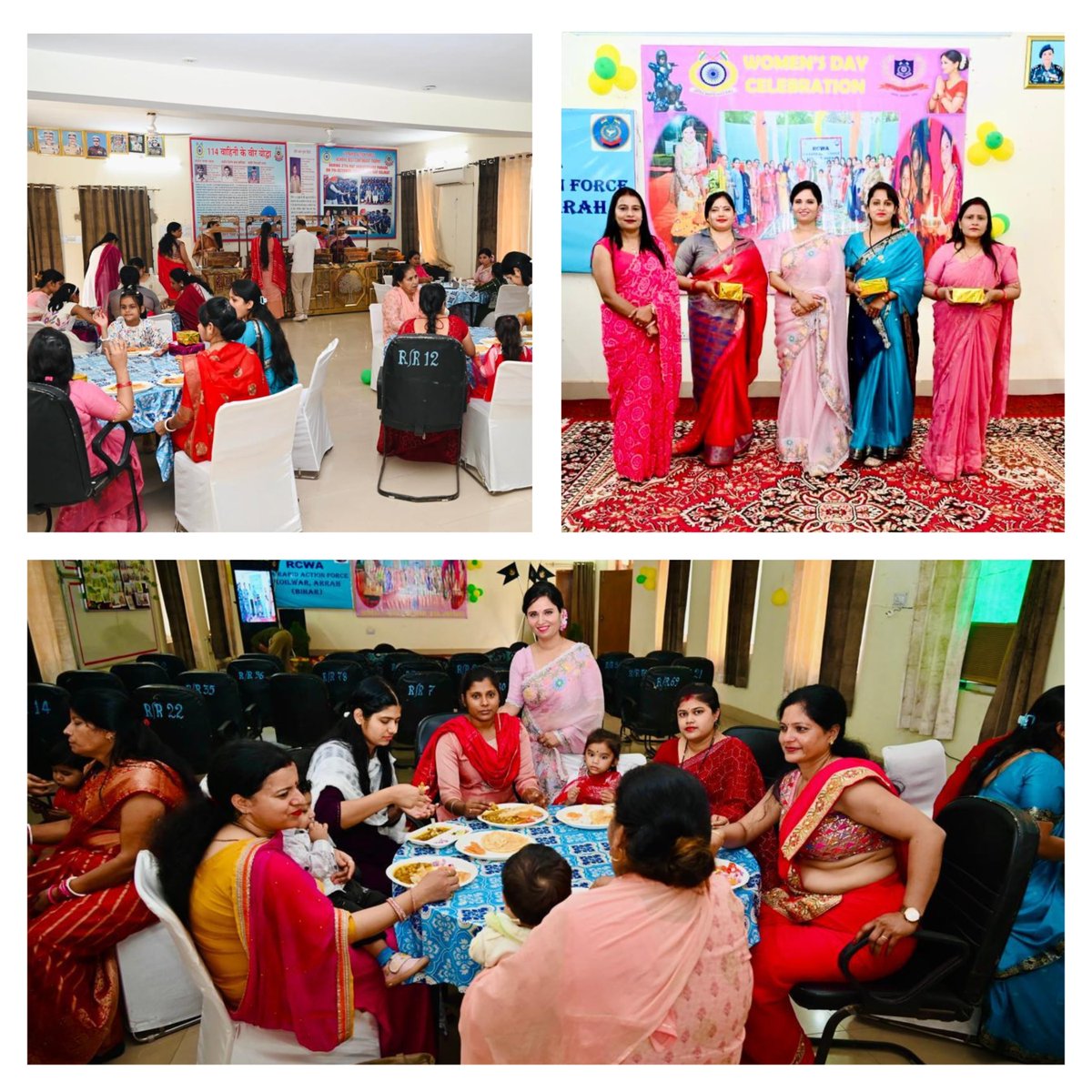 R114raf's tweet photo. Families of @114RAF personnel under the aegis of RCWA-114 celebrated International Women’s Day at HQ. premises in Ara,  Bihar. Games, cultural program and prize distribution was conducted by Head, RCWA, followed by lunch. The function was organised to promote women’s empowerment. https://t.co/4Czr0FJGrm