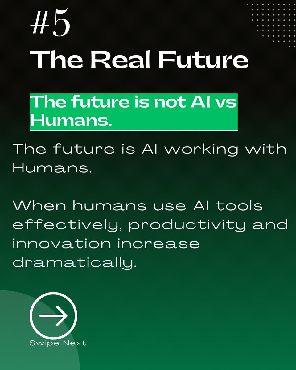 JaCreator's tweet photo. But can machines truly replace human intelligence?

Or will the future belong to humans who know how to use AI?

Swipe through and tell me what you think. https://t.co/SyxuTCV04Z