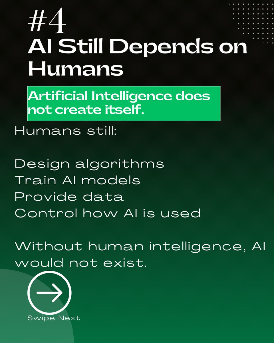 JaCreator's tweet photo. But can machines truly replace human intelligence?

Or will the future belong to humans who know how to use AI?

Swipe through and tell me what you think. https://t.co/SyxuTCV04Z