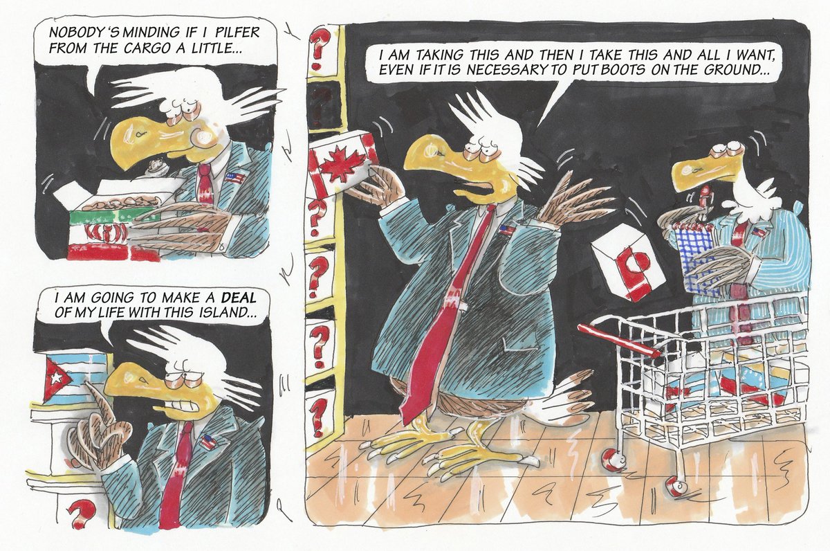 A MAD EAGLE IN A SHOP OF STATES #IRAN #CUBA #CANADA #GREENLAND #ANDWHATEVER...