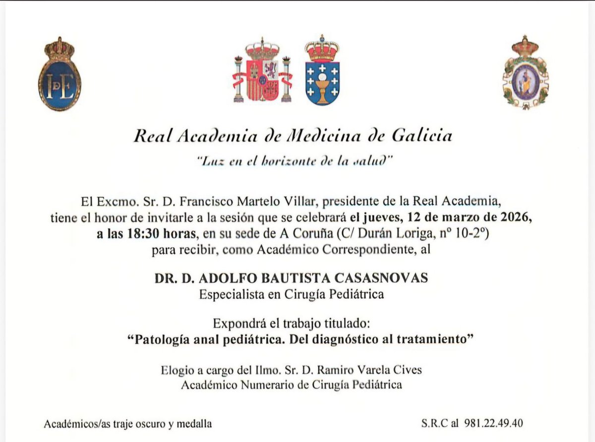 REAL ACADEMIA DE MEDICINA DE GALICIA tweet media