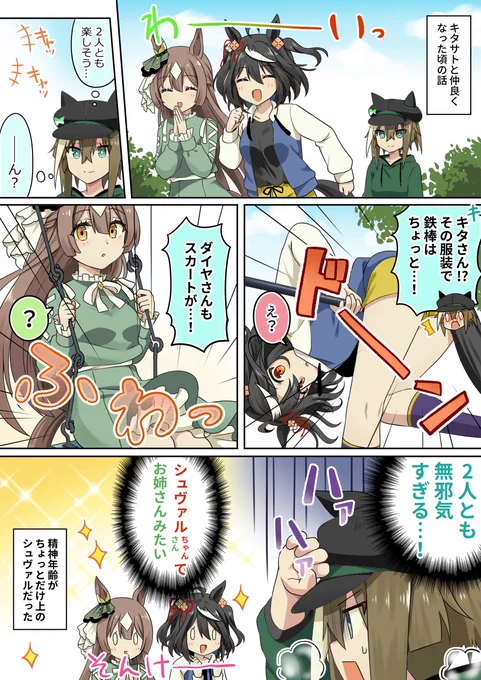 【キタサトシュヴァ漫画】シュヴァルグランはお姉ちゃん 
