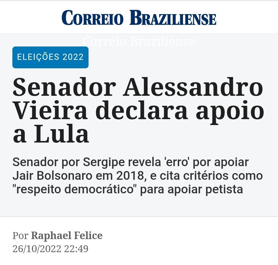 Uma coisa é certa, Alessandro Vieira não é confiável. Protocolou CPI contra o crime organizado com apoio de Davi Alcolumbre. Agora quer CPI para investigar Moraes e Toffoli que já foram entregues aos leões pela grande mídia e o próprio governo. Lembrando que o próprio