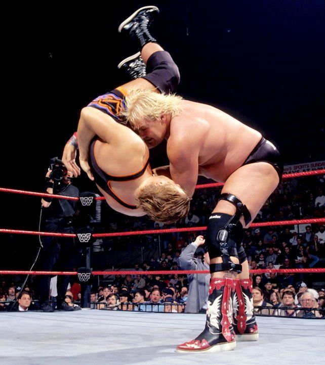 WWFWrestling1's tweet photo. Aired on this day in 1998: Owen Hart defended his European Championship title against Barry Windham on Raw. #WWERaw #WWF #JimCornette #OwenHart #BarryWindham https://t.co/4qXuYd89cD