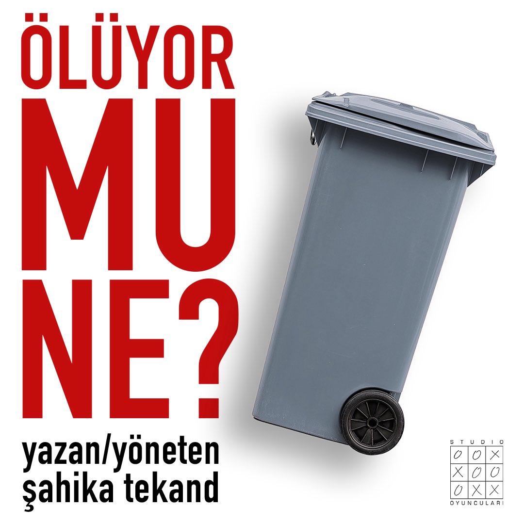 studiooyun's tweet photo. “-Bir gününü nasıl geçirirsin?
-Yorulurum.”

Şahika Tekand’ın yazıp yönettiği “Ölüyor Mu Ne?” 27 Mart’ta Studio Oyuncuları Sahnesi’nde!

27 Mart saat 20.30 - 📍Studio Oyuncuları Sahnesi
Biletler @tiyatrolar.com’da 📲 https://t.co/9yQwKM4Teg https://t.co/rFpE7iis2p