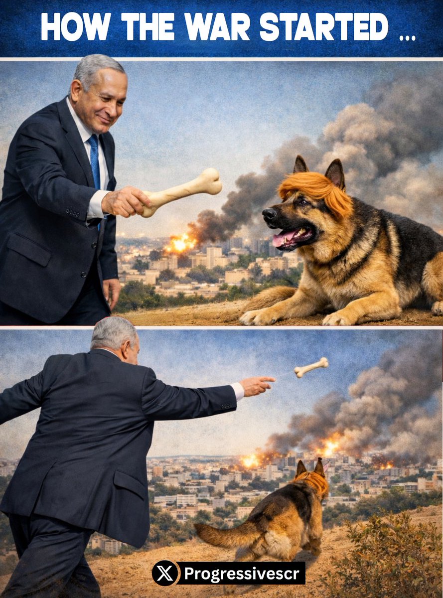 <a href="/JimFergusonUK/">Jim Ferguson</a> How loyal the dogs are for the owners, Trump is for Bibi.
#TrumpEpsteinFiles