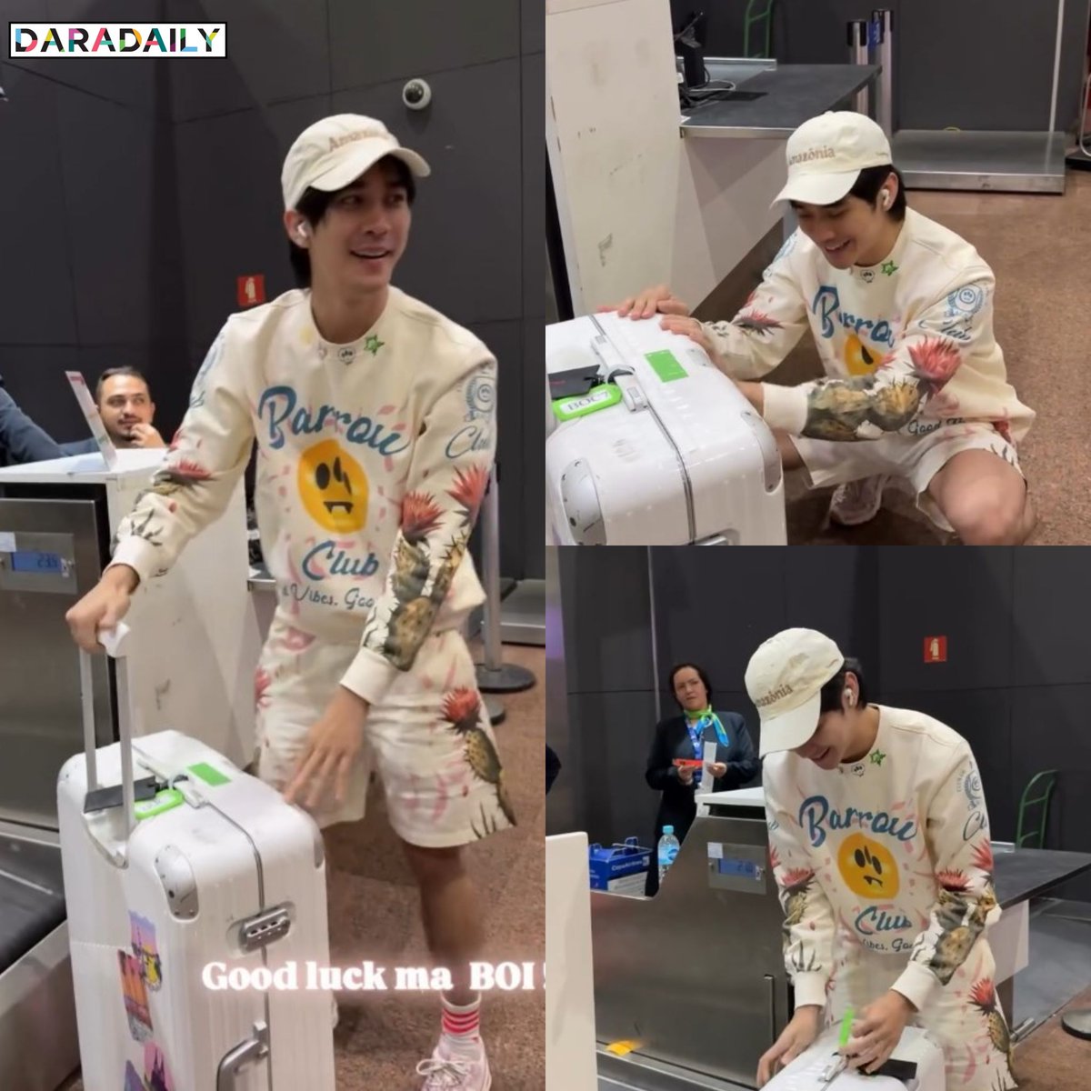 😊💵หลังจากที่กระเป๋า “ยูโร” หนีไปเที่ยวที่ชิลี 🧳 แต่เจ้าของอยู่บราซิล  งานนี้ “ยูโร” เลยต้องพูดคุยทำความเข้าใจกับกระเป๋ากันหน่อย! 🤟👄👁️👁️

💵ยูโร : ฟังพ่อนะลูก เราจะไปเม็กซิโกซิตี้ ไม่ไปที่อื่นเข้าใจมั้ย? (เป่ามนต์ใส่กระเป๋า)
💛อาโป : อ้าว..แล้วถ้าไปแค่เม็กซิโก