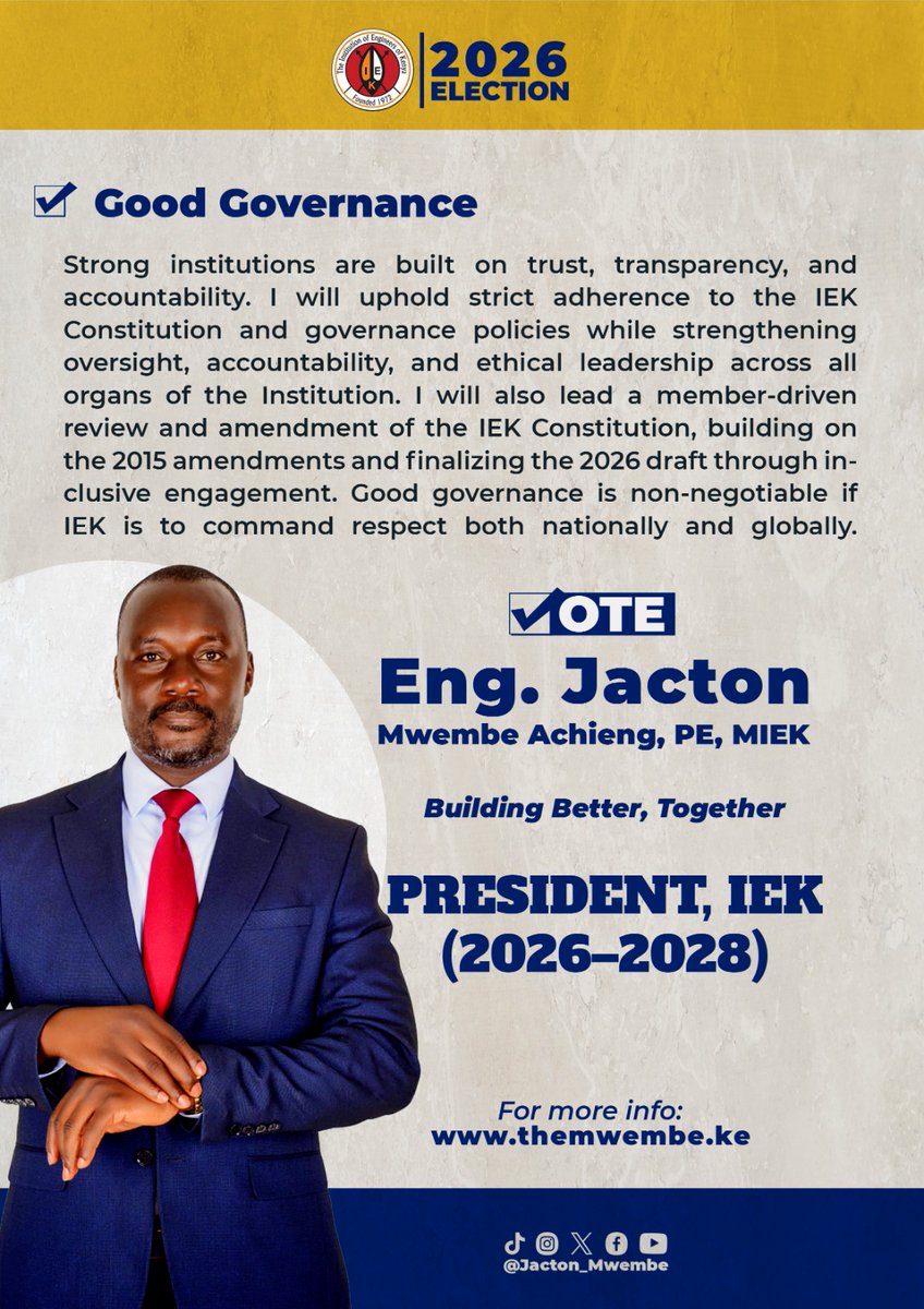 jebet86383's tweet photo. Engineers are in full support of Eng @Jacton_Mwembe LEADERSHIP.✅🔥🔥
#BuildingBetterTogether 
#EngJactonMwembe4IEKPresident
#EngineersDecide https://t.co/8ceq91LMFU