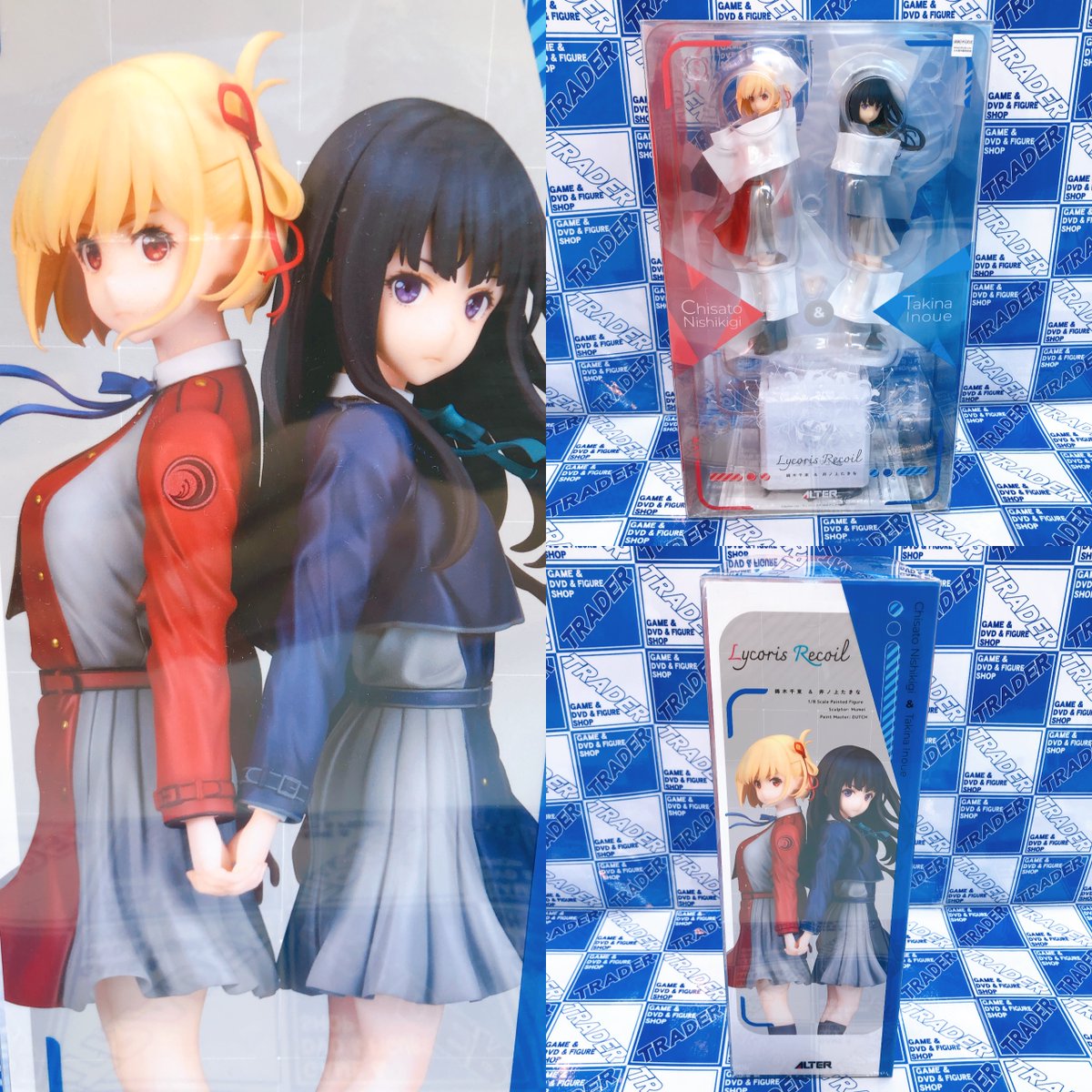 ✅ALTER Lycoris Recoil Chisato Nishikigi &amp; Takina Inoue 1/7 Figure
▶️trader-akiba.com/products/fg2_m…

From the hugely popular TV anime #LycorisRecoil," the #ChisatoNishikigi &amp; #TakinaInoue figure has just arrived🎉🎉
A must-have item that fans of the series will surely love😆
#anime