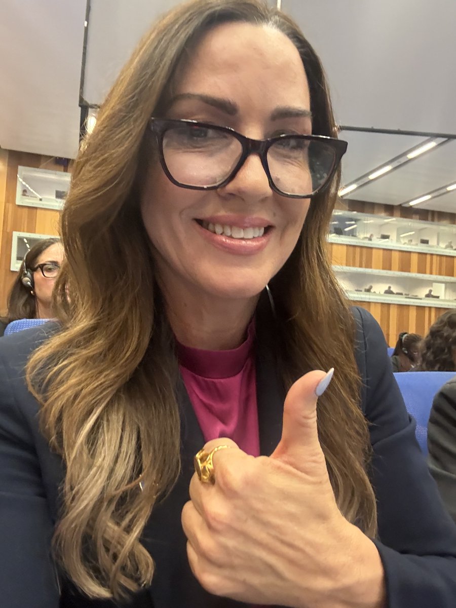 SaraCarterDC's tweet photo. Getting ready to deliver my remarks at the United Nations #CND Commission on Narcotic Drugs. We are here to tell the world how President Trump and our incredible admin is winning against the cartels FTOs and we are standing up for those who have been murdered and their families. https://t.co/S1tUB4RAnt