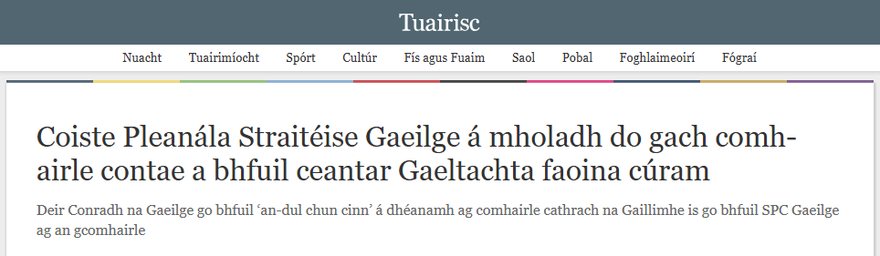Conradh na Gaeilge ⭕️ tweet media