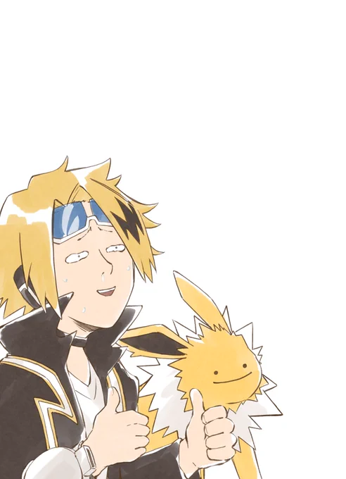 Mha x Pkmn クロスオーバー 上鳴くんとサンダース