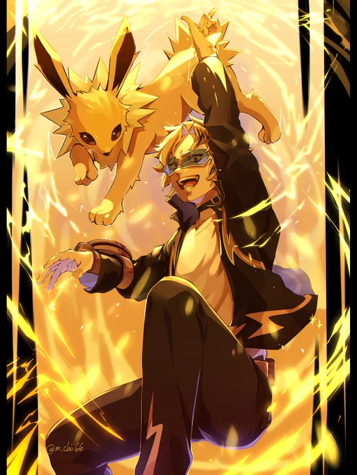 Mha x Pkmn クロスオーバー 上鳴くんとサンダース