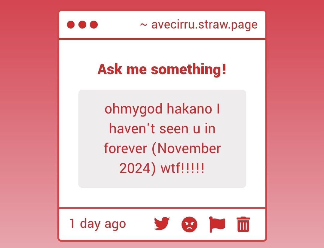 that is A VERY LONG TIME WTF!!!!! TALK W ME GUYS