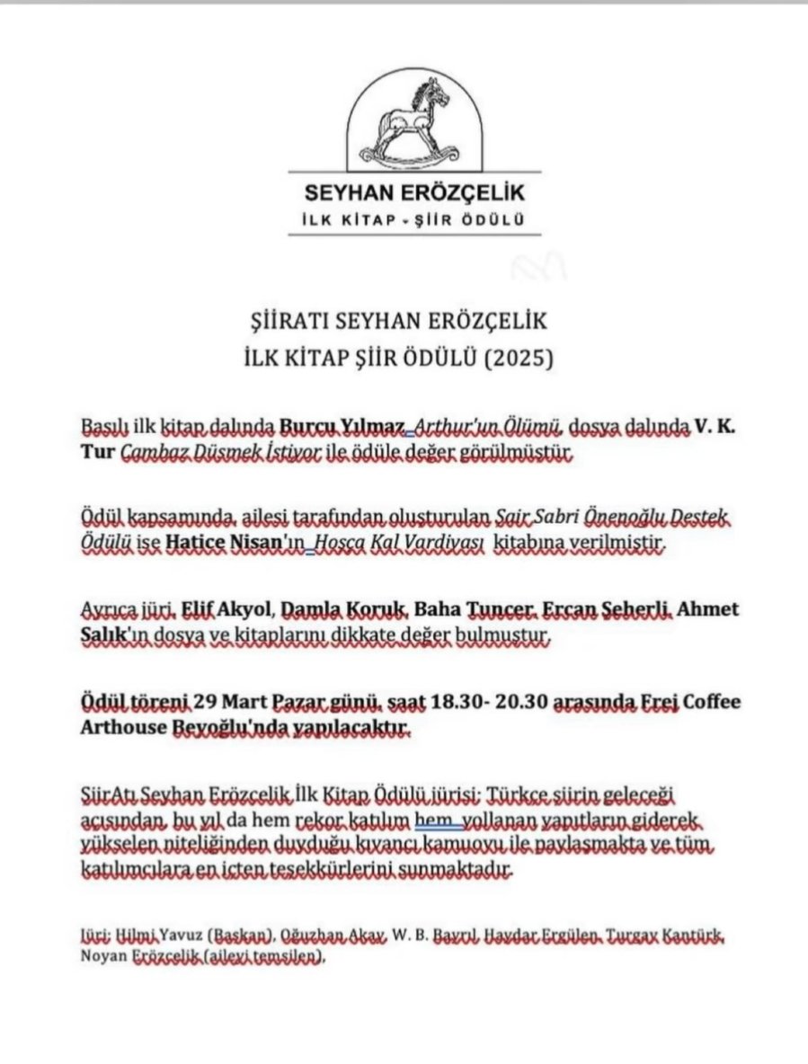 v_k_tur's tweet photo. "Cambaz Düşmek İstiyor" isimli şiir kitabı dosyam Seyhan Erözçelik Şiir Ödülü'ne layık görüldü.

Benim için çok anlamlı bir ödül. Değerli jüri üyelerine teşekkür ederim. Seyhan Erözçelik'in güzel anısına saygılarımla. https://t.co/uziSIuBwqY