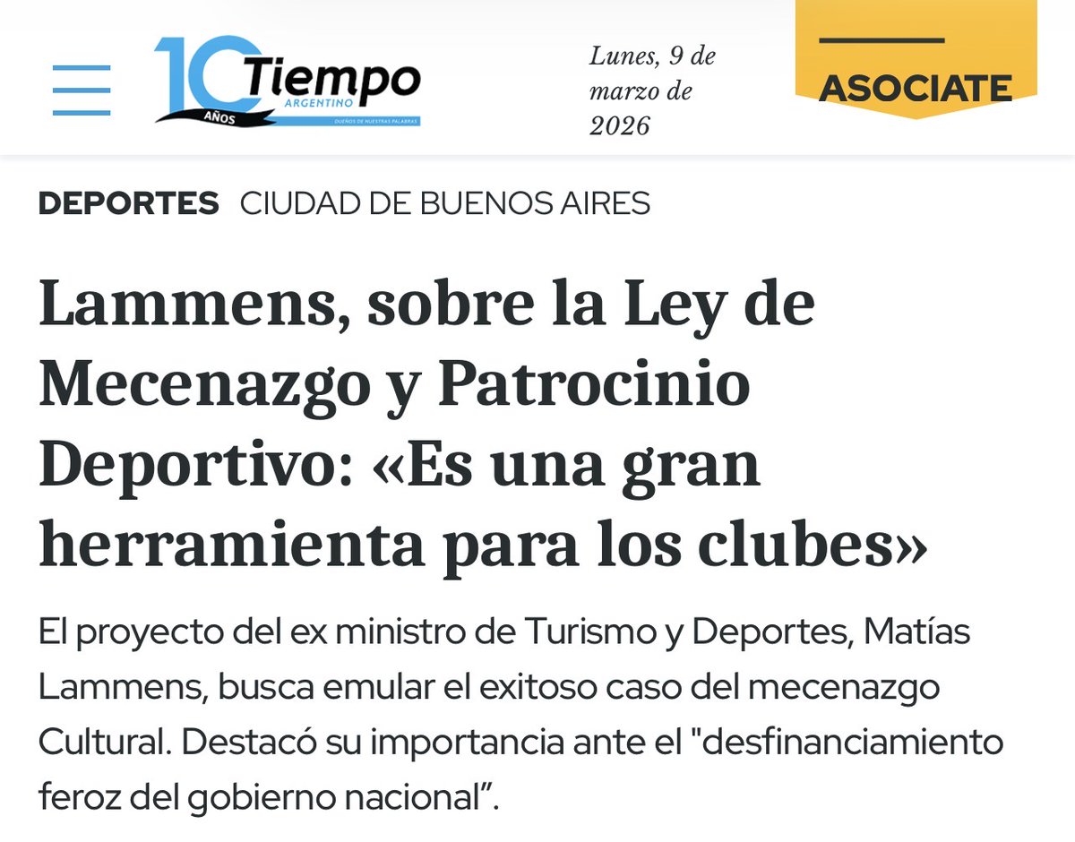 Matías Lammens tweet media