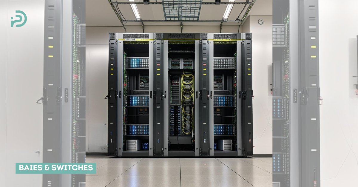 iN_2DATA's tweet photo. [𝗕𝗔𝗜𝗘𝗦 &amp; 𝗦𝗪𝗜𝗧𝗖𝗛𝗘𝗦]

Installer des baies (racks) et des switches (commutateurs réseau) répond à des besoins essentiels d’organisation, de connectivité et de sécurité dans une infrastructure informatique, que ce soit dans un data center, une entreprise 

#in2data https://t.co/iDNZkKbQxr