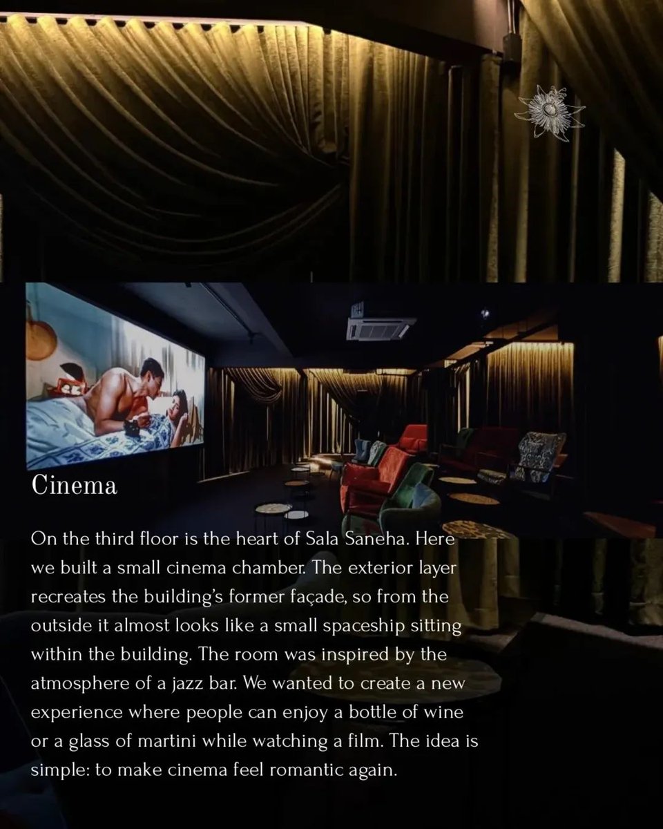 โครงการ 5 micro cinema ห้าภูมิภาค ตอนนี้ของกรุงเทพฯ คลอดละ ชื่อศาลาเสน่หา อยู่แถวสีลม สเปซอย่างเท่เลยๆๆๆ มีทั้งห้องสมุด ร้านหนังสือ ไวน์บาร์ และโรงหนัง เค้าจะ soft opening วันที่ 12 มีนานี้ๆ 

IG: sala.saneha