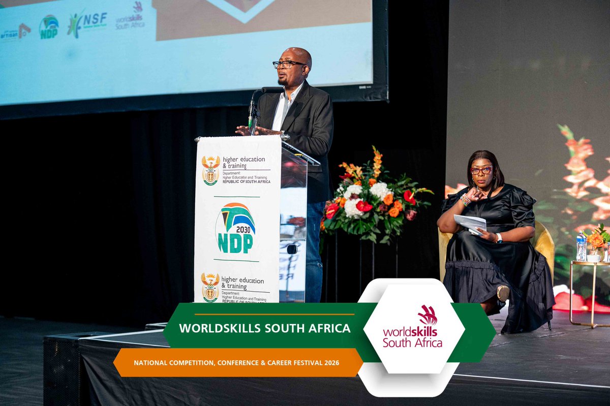 HigherEduGovZA's tweet photo. Director-General Doctor Nkosinathi Sishi welcomed delegates to the WorldSkills South Africa Conference at the Inkosi Albert Luthuli International Convention Centre 
https://t.co/GQAV1ybhc0

#WSZA2026 
#SkillsChangesLives
#WorldSkillsZA https://t.co/et3820UDm2