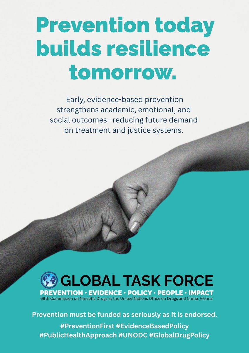 #Prevention today builds resilience tomorrow. Prevention must be funded as seriously as it is endorsed. #PreventionFirst #EvidenceBasedPolicy

PAT is honored to be actively involved in these conversations this week at the <a href="/UNODC/">UN Office on Drugs & Crime</a> this week!