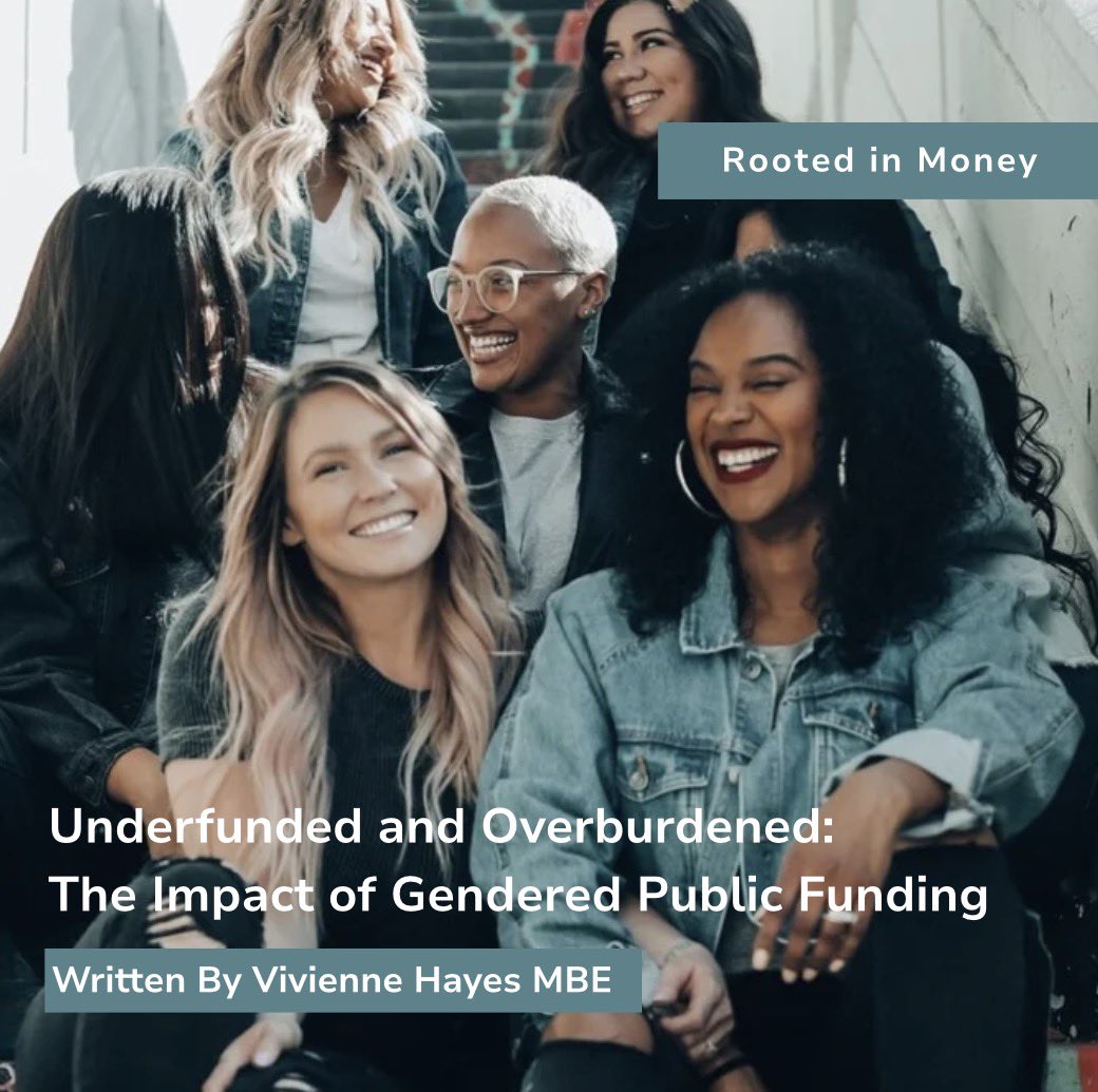 RootedFinance's tweet photo. The latest instalment of Rooted In Money, Vivienne Hayes CEO of Women's Resource Centre challenges the status quo of how we value - and fund - the women’s sector. Her blog theme focuses on 'Underfunded &amp; Overburdened: The Crisis of Gendered Public Funding' #RootedinMoney https://t.co/F52NENRSIc