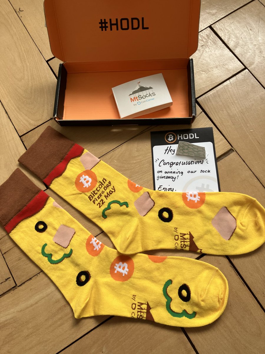 TimWandelt's tweet photo. @bitcoinhodlco  Thank you so much for the cool socks! 🧡🧡🧡 https://t.co/wVVuGQPTC2