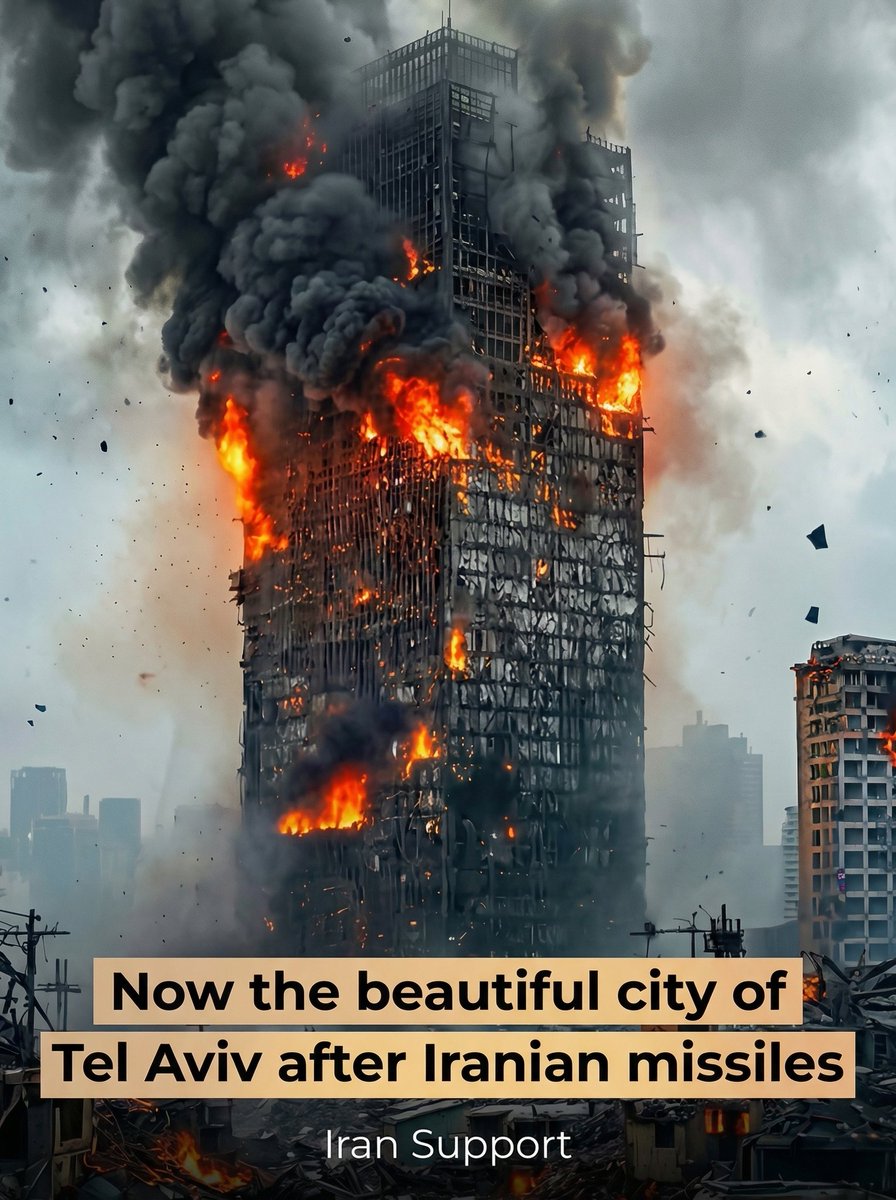 iransupportt's tweet photo. 🚨𝗝𝗨𝗦𝗧 𝗜𝗡: Now the beautiful city of Tel Aviv after Iranian missiles 🔥 https://t.co/lH9qdaOhOb
