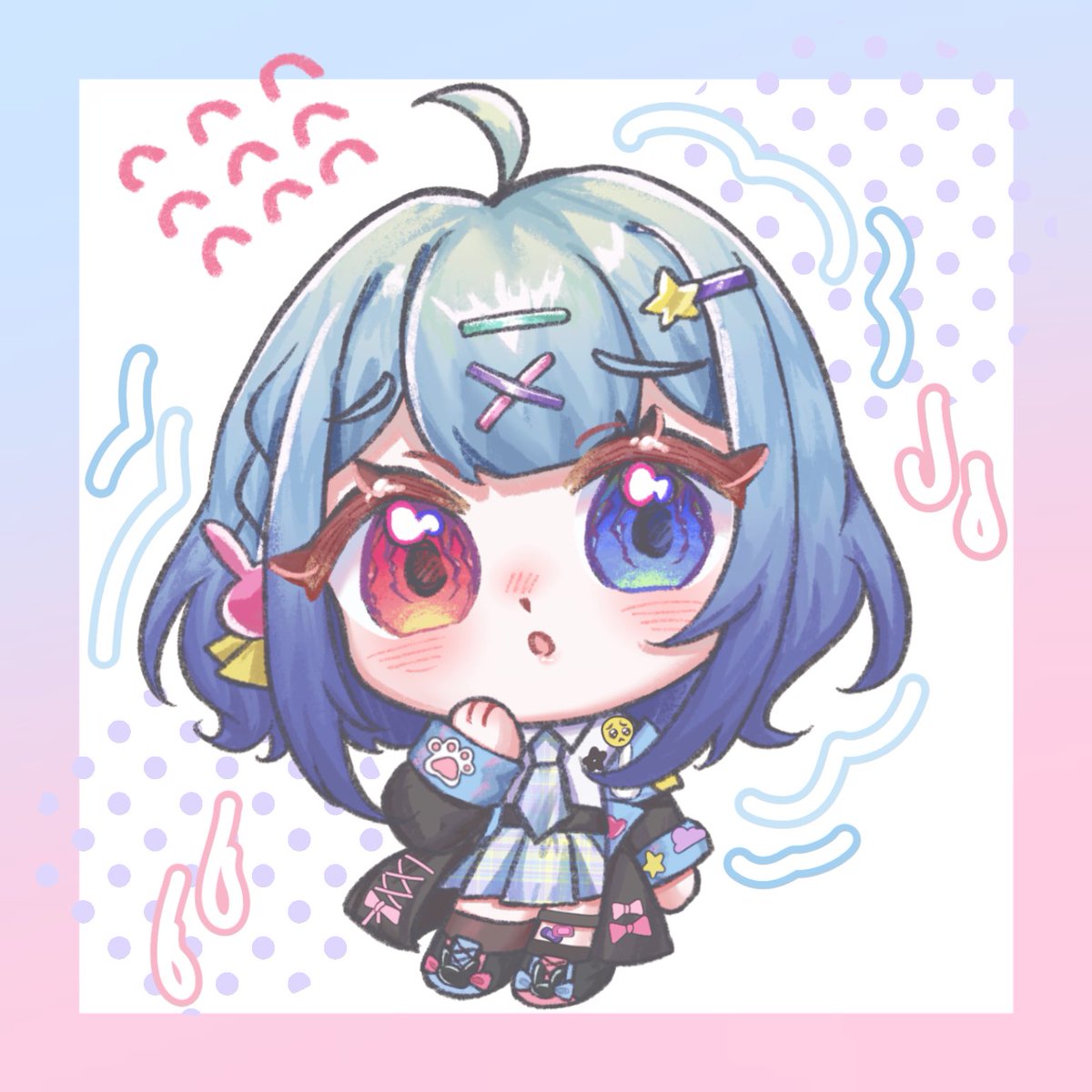 AZKoi's tweet photo. 給Aya畫了迷你QQ人
太可愛了 https://t.co/oFiN47ThN1