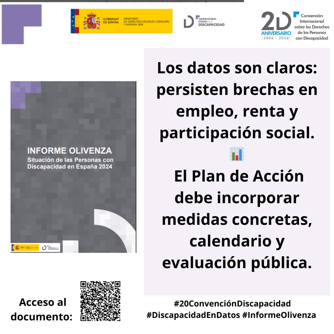 Observatorio Estatal de la Discapacidad (OED) tweet media