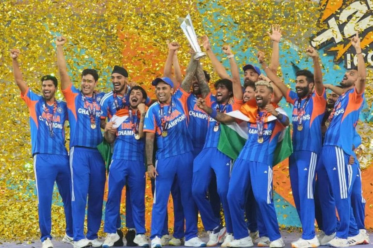 India clinches the T20 Cricket World Cup.