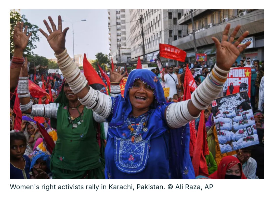 hasnain_sunny's tweet photo. Pathetic excuse 
If his logic is right, this means all the women of the world wanted to be in the news on the 8th of March, is that so?  is this why they are on the streets on International Women's Day?

If the State is afraid of Mullahs of "Lal Masjid" and others of their type, then there is no difference between them and Talibans, both are afraid of women

Few women wouldn't have harmed the law and order
Rather all Women, MNA, Senators & Islamabad women Police would have celebrated together 

Women supporting women on International women's day is celebrated across the globe. What is Pakistan government doing ?

Sorry but another let down by PMLN

These pictures are from yesterday from different cities of the world and from Karachi as well