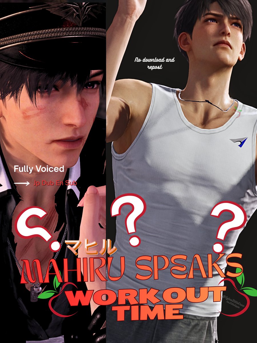 LittleSylusCrow's tweet photo. HELLO?! 
Can we Talk about how Mahiru speaks in workouts now?!
apple screams in the back say it again big apple https://t.co/RJvaachcIU