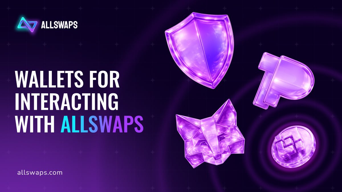 🔐 Wallets for interacting with the Allswaps platform

We already talked earlier about preparing $BNB, but we didn’t mention where to store it.

💡 A bit of basics. In the #Web3 world, all interactions happen through crypto wallets: receiving and sending assets, minting, and