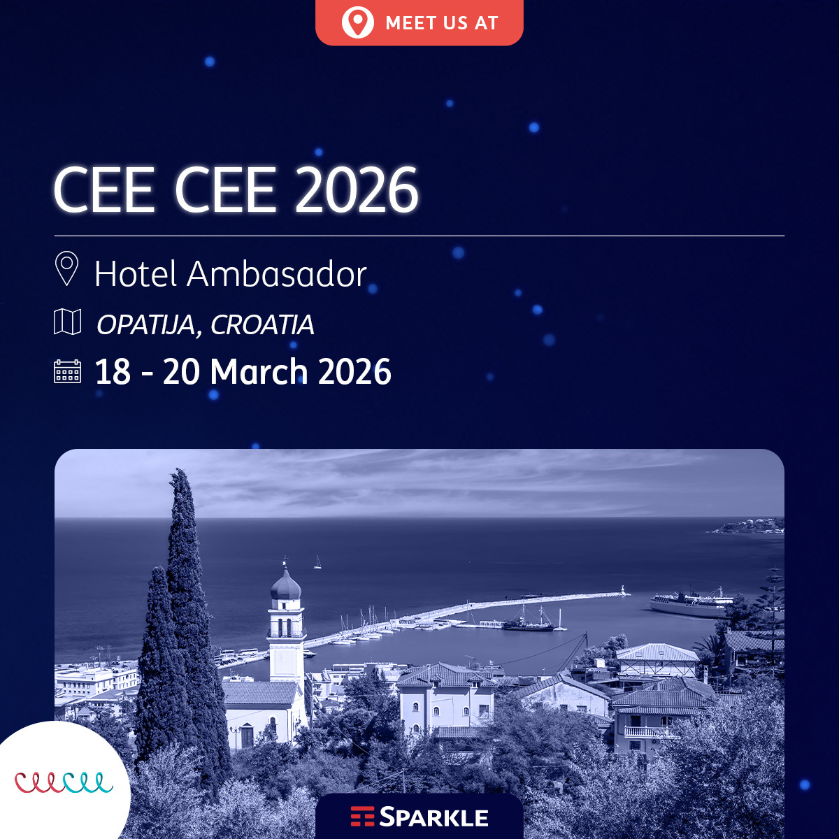 TISparkle's tweet photo. Join our team at the #CEECEE 2026, the most crucial gathering of #Tier1, #Tier2 and #Tier3 Carriers and Providers in the region. See you there from March 18-20 to explore our solutions, to enjoy some networking and grow together! https://t.co/KpLukOw6AZ