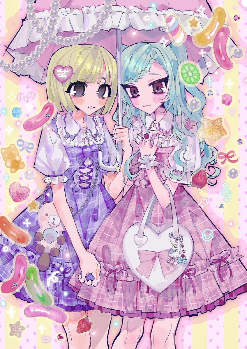 P0HSlIC's tweet photo. ⭐️オソロコーデ💖 

#illustration https://t.co/CZtDQWYxYW