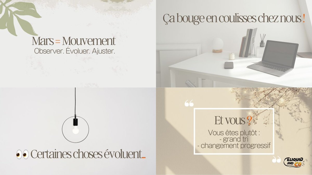 eliquidandco's tweet photo. 🌿 Mars, ça bouge chez #EliquidAndCo
📦 Réorganisation
🔄 Évolution
👀 Certains changements ne passent pas inaperçus.
Les plus attentifs sauront où regarder sur https://t.co/eag5z87PYj
#Mars #Mouvement https://t.co/ofqRop18HP
