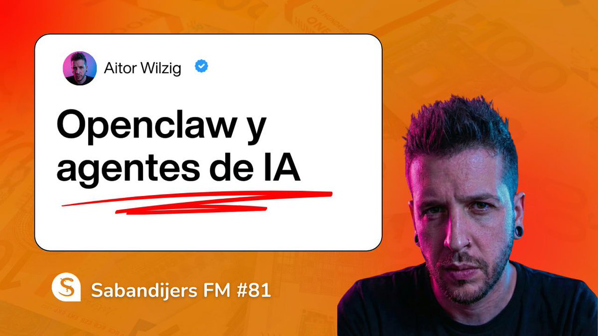 sabandijersclub's tweet photo. Alohaaaa Sabandijers 🦎

Ya tenéis disponible en el canal de YouTube el episodio de la semana pasada con @aitorwilzig 

Mucho spam de valor en este episodio 81 de Sabandijers FM. 

🎙️ https://t.co/5lIGWPA80Q

#IA #Emprender #freelance #Negociosdigitales https://t.co/p3DrvzfTFN