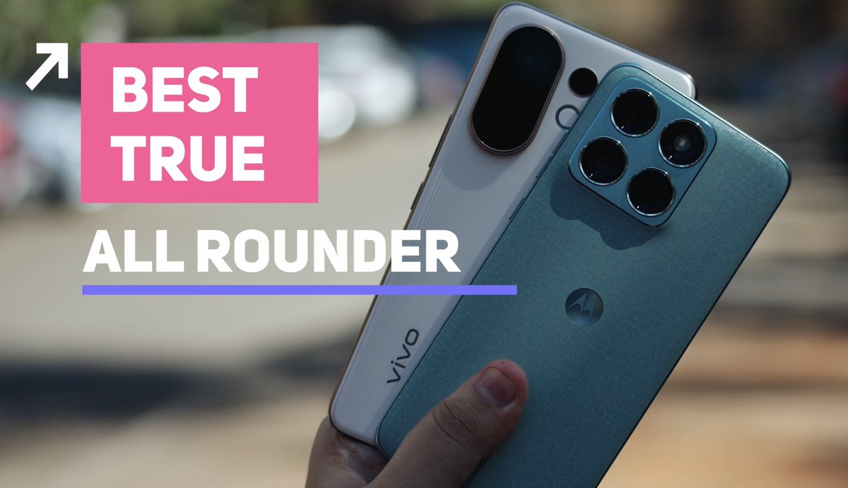 gogiinc's tweet photo. The Motorola Edge 70 Fusion vs Vivo T4 Pro battle under ₹30K is intense!
144Hz display, 7000mAh battery & AI camera vs 3X periscope zoom and 90W charging. Which one is the real all-rounder?
watch - https://t.co/lc09EPzSFA
#MotorolaEdge70Fusion #VivoT4Pro #SmartphoneComparison