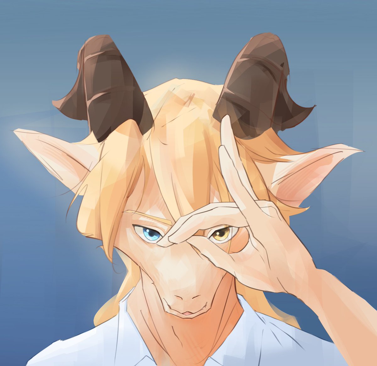 wuwapo1's tweet photo. quick fanart for @furoofl my goat ... or sheep? 🥁...
erm yeah that's it bye 🤪 https://t.co/4FbMwwe18t